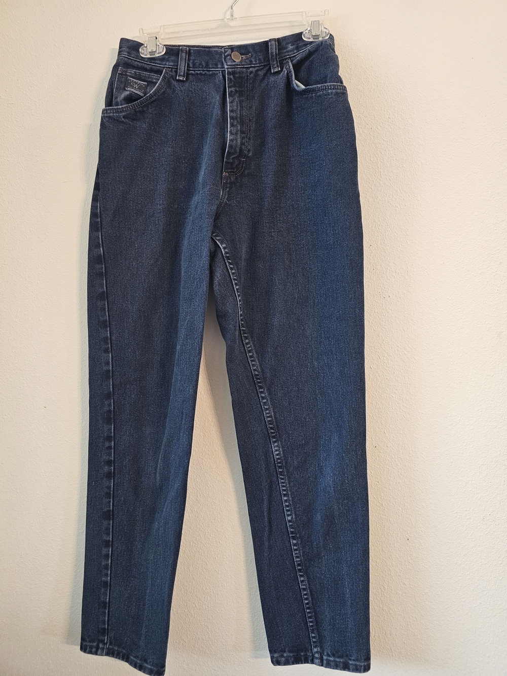 Vintage Wrangler For Women Dark Blue Cropped Ankle Jeans